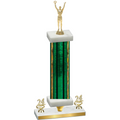 Premium Single Green Glacier Year Victory Trophy