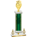 Premium Single Green Glacier Victory Pickleball Trophy