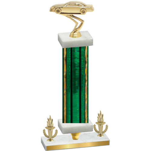 Premium Single Green Glacier Victory Cars Trophy
