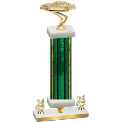 Premium Single Green Glacier Year Cars Trophy