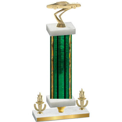 Premium Single Green Glacier Victory Cars Trophy