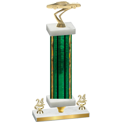Premium Single Green Glacier Year Cars Trophy