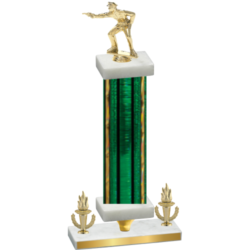 Premium Single Green Glacier Victory Shooter Trophy