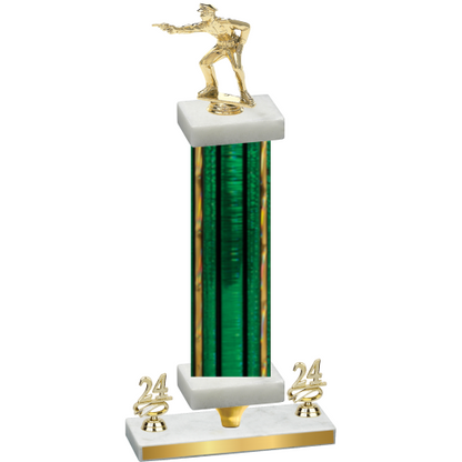 Premium Single Green Glacier Year Shooter Trophy
