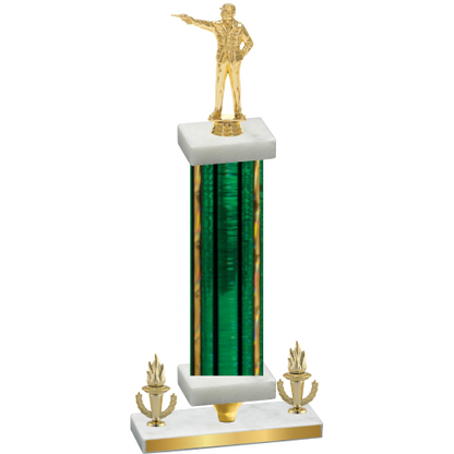 Premium Single Green Glacier Victory Shooter Trophy