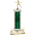 Premium Single Green Glacier First Place Skater Trophy