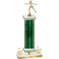Premium Single Green Glacier Second Place Skater Trophy