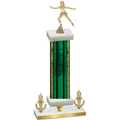 Premium Single Green Glacier Victory Skater Trophy
