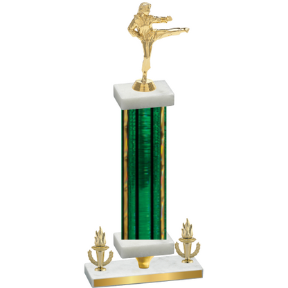 Premium Single Green Glacier Victory Karate Trophy