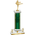 Premium Single Green Glacier Year Karate Trophy