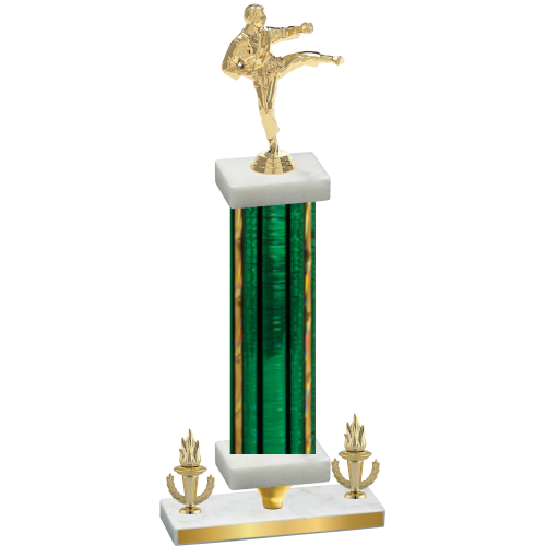 Premium Single Green Glacier Victory Karate Trophy