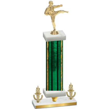 Premium Single Green Glacier Victory Karate Trophy