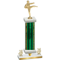 Premium Single Green Glacier Year Karate Trophy