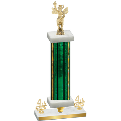 Premium Single Green Glacier Fourth Place Academics Trophy
