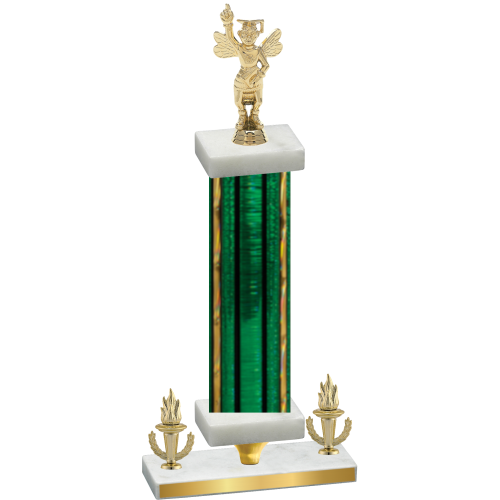 Premium Single Green Glacier Victory Academics Trophy