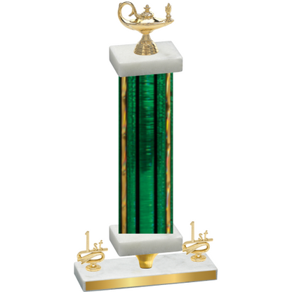 Premium Single Green Glacier First Place Academics Trophy