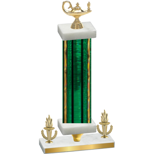 Premium Single Green Glacier Victory Academics Trophy