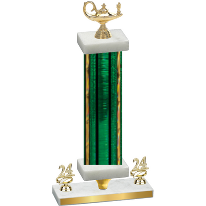 Premium Single Green Glacier Year Academics Trophy