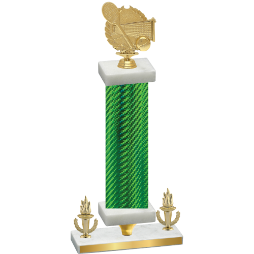 Premium Single Green Carbon Fiber Victory Tennis Trophy