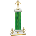 Premium Single Green Carbon Fiber Victory Wrestling Trophy