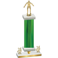 Premium Single Green Carbon Fiber Year Wrestling Trophy