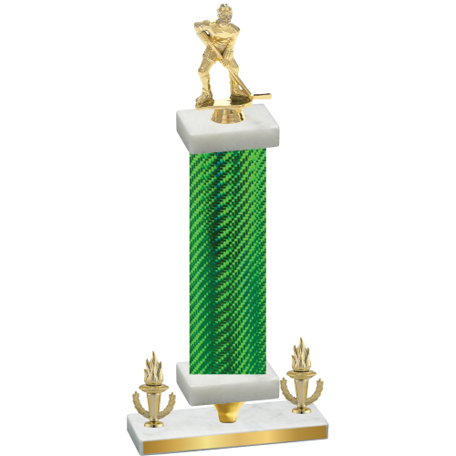 Premium Single Green Carbon Fiber Victory Hockey Trophy