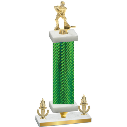 Premium Single Green Carbon Fiber Victory Hockey Trophy