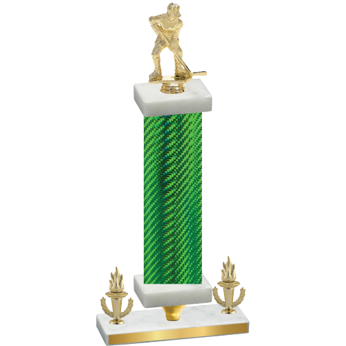 Premium Single Green Carbon Fiber Victory Hockey Trophy