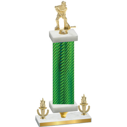 Premium Single Green Carbon Fiber Victory Hockey Trophy