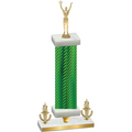 Premium Single Green Carbon Fiber Victory Victory Trophy