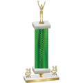 Premium Single Green Carbon Fiber Year Victory Trophy