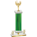 Premium Single Green Carbon Fiber Year Victory Trophy