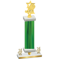 Premium Single Green Carbon Fiber Year Pickleball Trophy