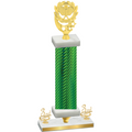 Premium Single Green Carbon Fiber Third Place Pickleball Trophy