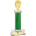 Premium Single Green Carbon Fiber Fourth Place Pickleball Trophy
