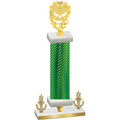 Premium Single Green Carbon Fiber Victory Pickleball Trophy