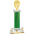 Premium Single Green Carbon Fiber Year Pickleball Trophy