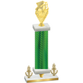 Premium Single Green Carbon Fiber Victory Pickleball Trophy