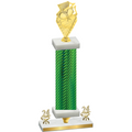 Premium Single Green Carbon Fiber Year Pickleball Trophy