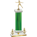 Premium Single Green Carbon Fiber Victory Skater Trophy