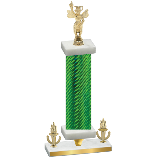 Premium Single Green Carbon Fiber Victory Academics Trophy