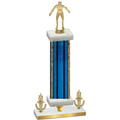Premium Single Blue Glacier Victory Wrestling Trophy
