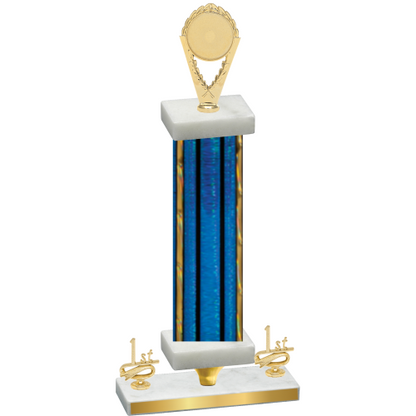 Premium Single Blue Glacier First Place Insert Trophy