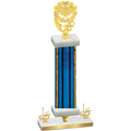 Premium Single Blue Glacier First Place Pickleball Trophy