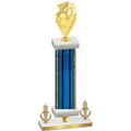 Premium Single Blue Glacier Victory Pickleball Trophy