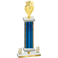 Premium Single Blue Glacier Year Pickleball Trophy