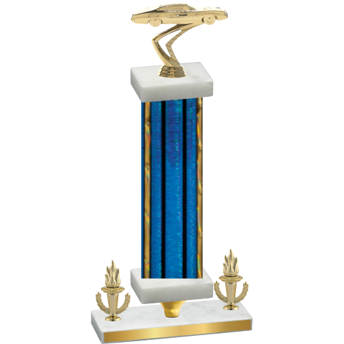 Premium Single Blue Glacier Victory Cars Trophy