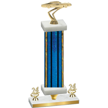 Premium Single Blue Glacier Year Cars Trophy