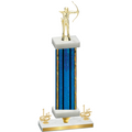 Premium Single Blue Glacier First Place Archery Trophy