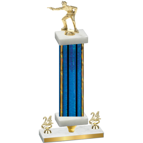 Premium Single Blue Glacier Year Shooter Trophy